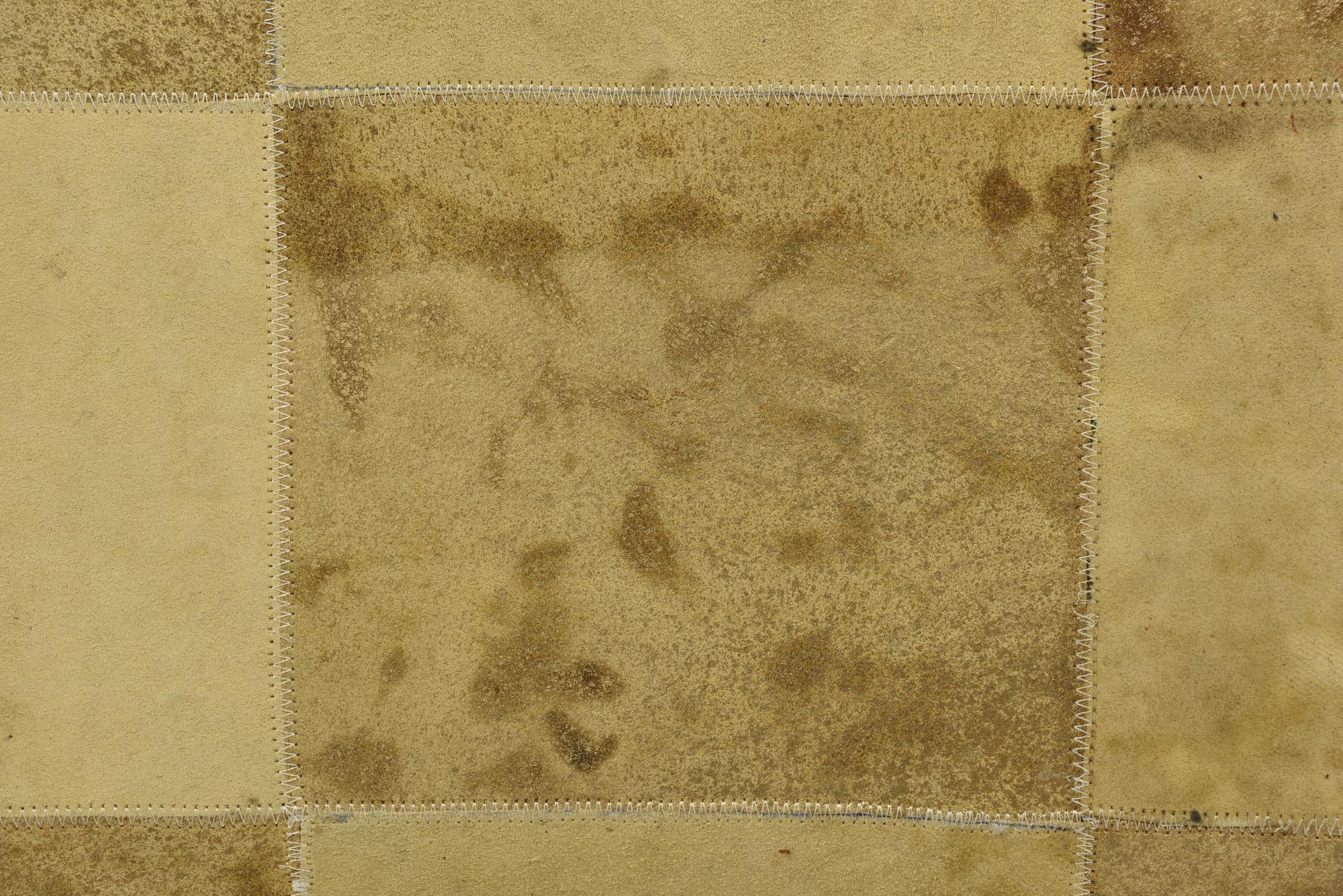 2' 1 x 3' 1 Cowhide Leather Rug