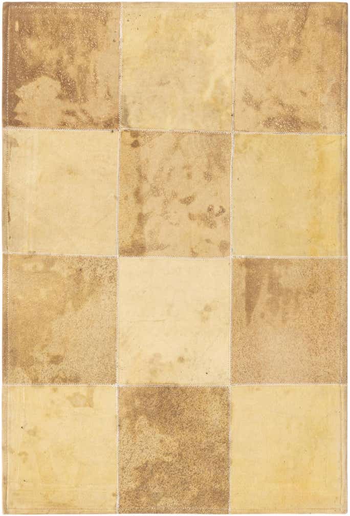 2' 1 x 3' 1 Cowhide Leather Rug