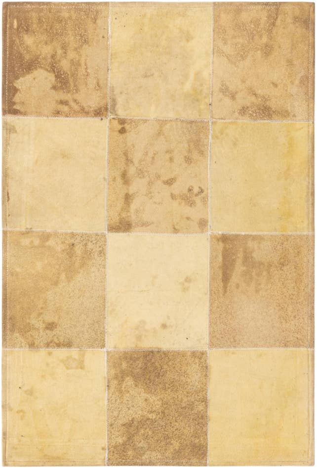 Detail image of 2' 1 x 3' 1 Cowhide Leather Rug