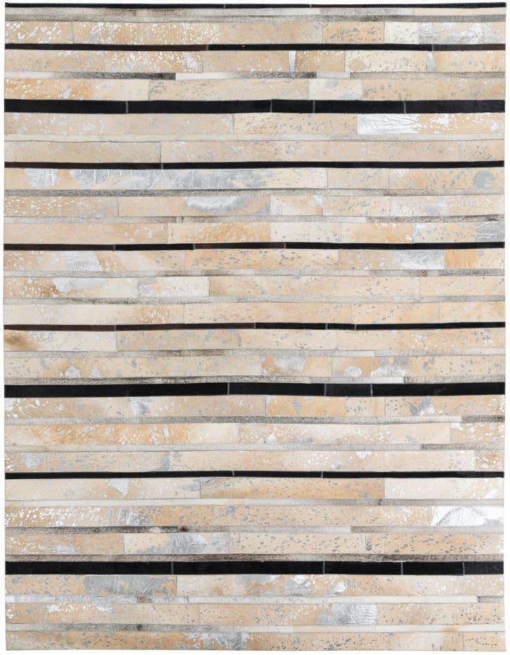 Detail image of 5' 2 x 8' Cowhide Leather Rug