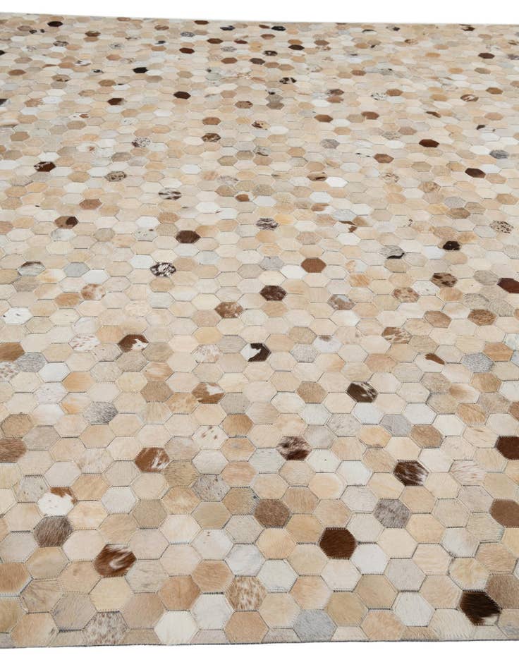 Detail image of 8' x 10' Cowhide Leather Rug