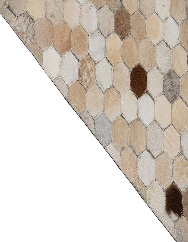 Detail image of 8' x 10' Cowhide Leather Rug