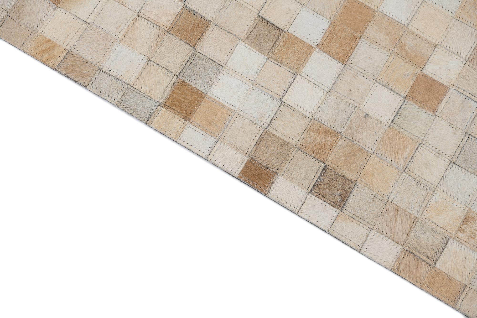 8' x 10' Cowhide Leather Rug