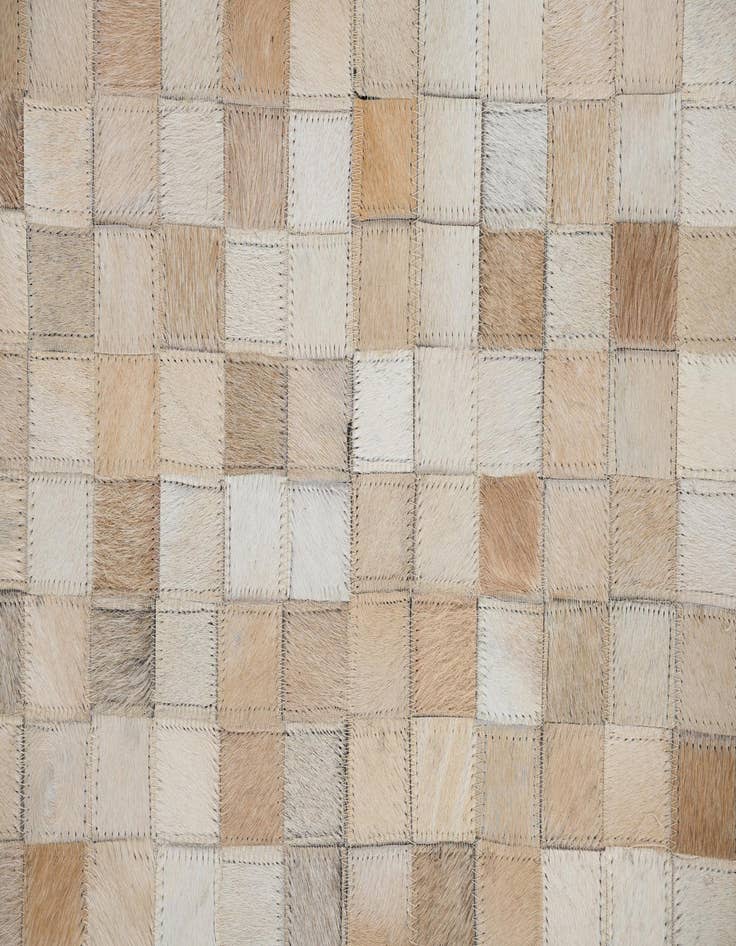 Detail image of 8' x 10' Cowhide Leather Rug