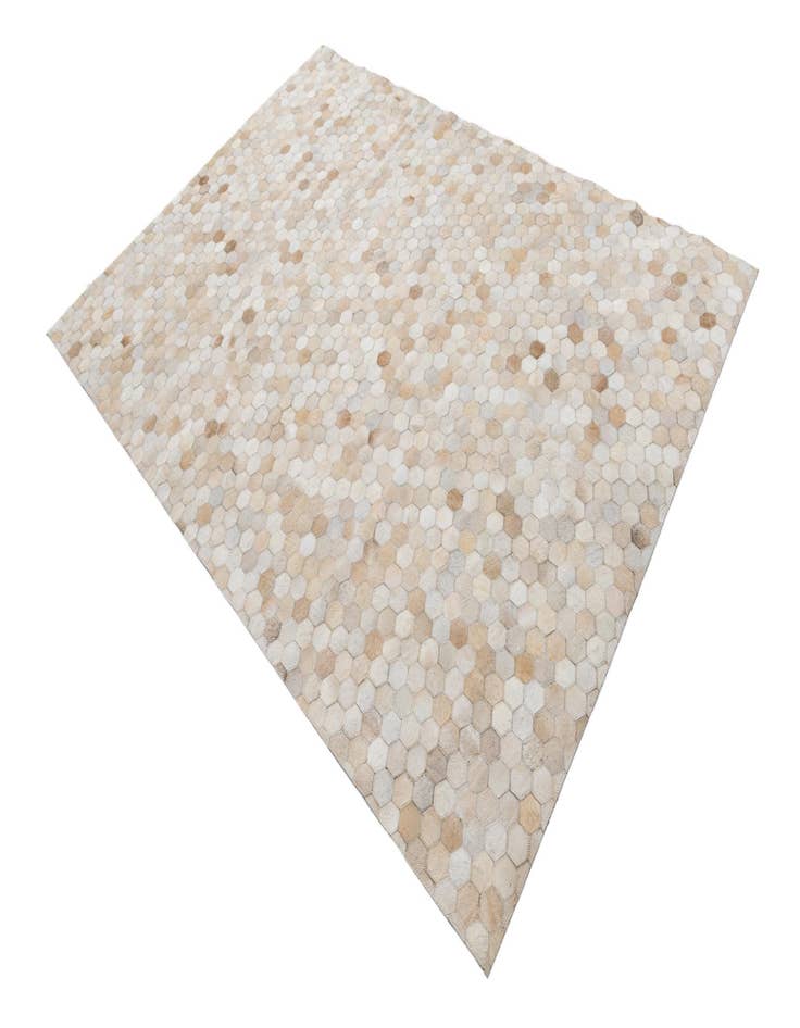 Detail image of 5' 3 x 7' 4 Cowhide Leather Rug