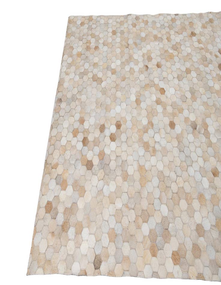 Detail image of 5' 3 x 7' 4 Cowhide Leather Rug