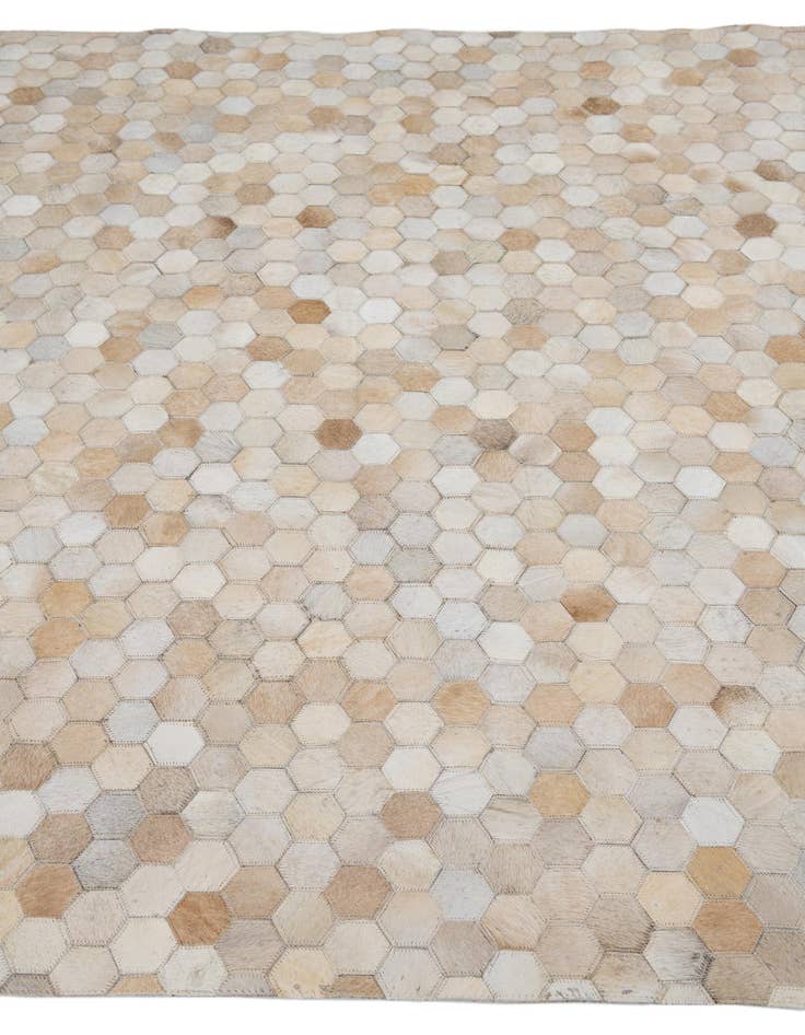 Detail image of 5' 3 x 7' 4 Cowhide Leather Rug