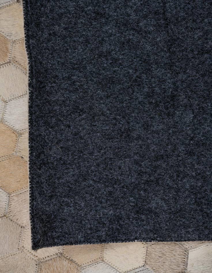 Detail image of 5' 3 x 7' 4 Cowhide Leather Rug