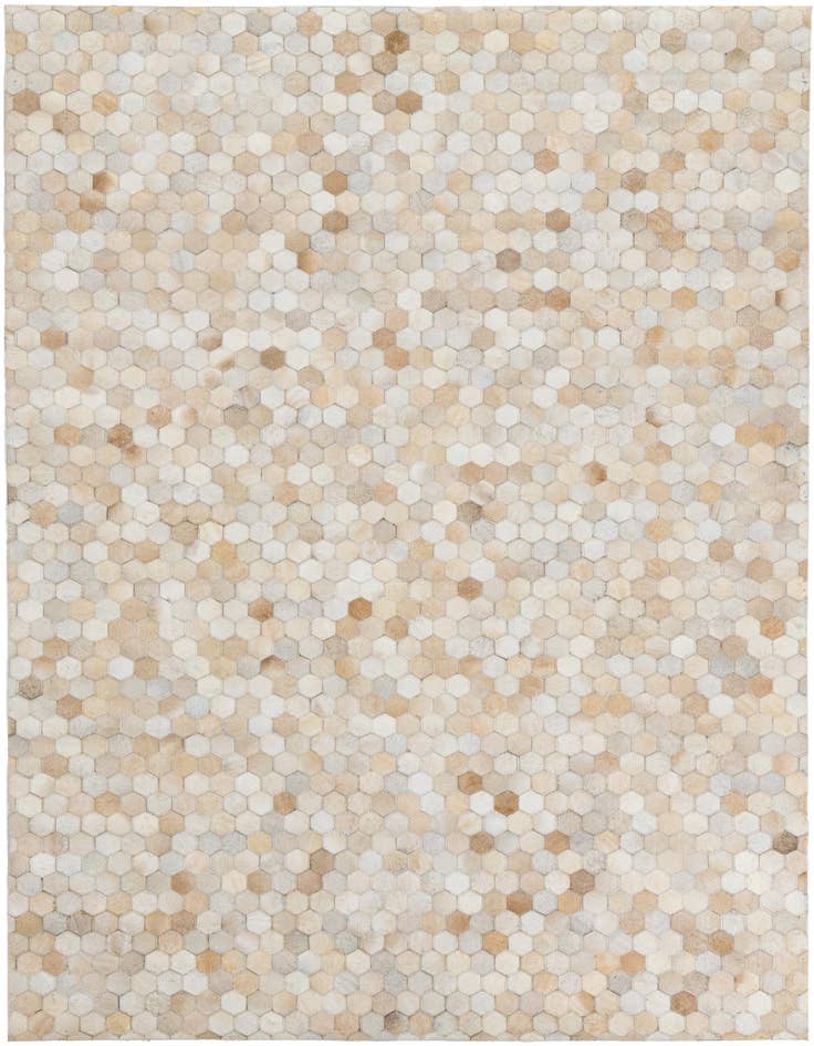 Detail image of 5' 3 x 7' 4 Cowhide Leather Rug