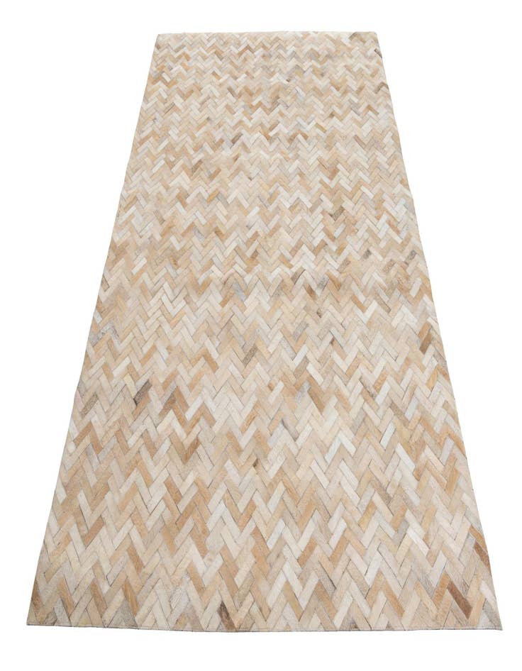 Detail image of 5' 3 x 7' 6 Cowhide Leather Rug