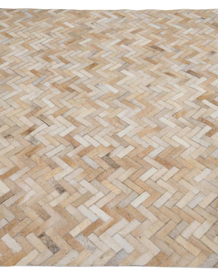 Detail image of 5' 3 x 7' 6 Cowhide Leather Rug