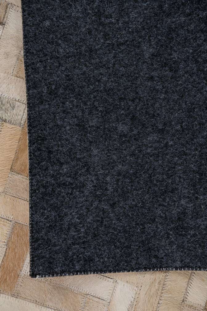 5' 3 x 7' 6 Cowhide Leather Rug