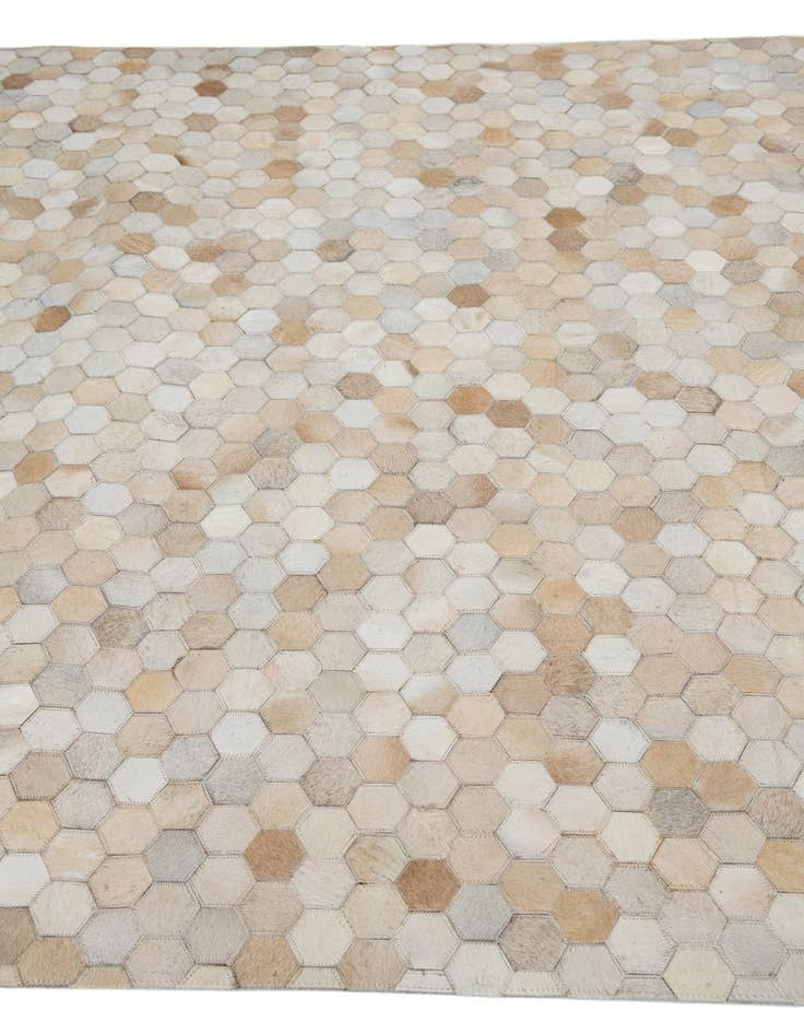 Detail image of 5' 3 x 7' 7 Cowhide Leather Rug