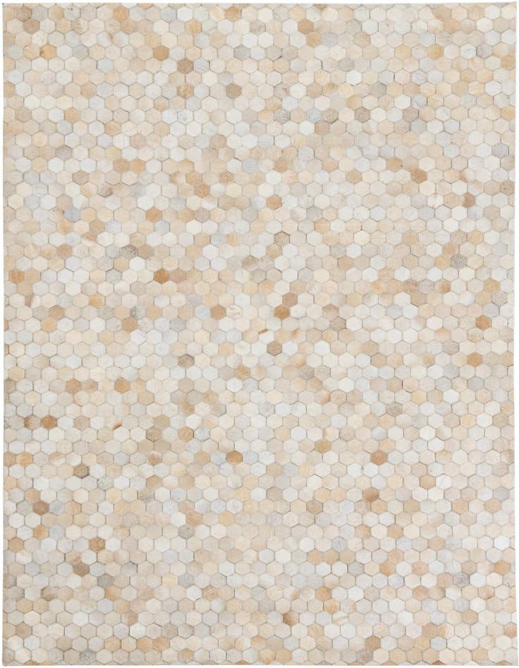Detail image of 5' 3 x 7' 7 Cowhide Leather Rug