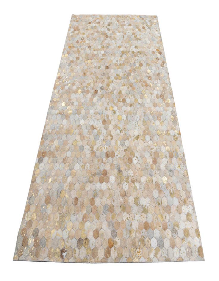 Detail image of 5' 2 x 8' Cowhide Leather Rug