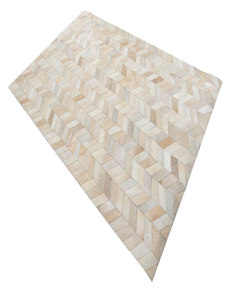 Detail image of 5' x 7' 10 Cowhide Leather Rug