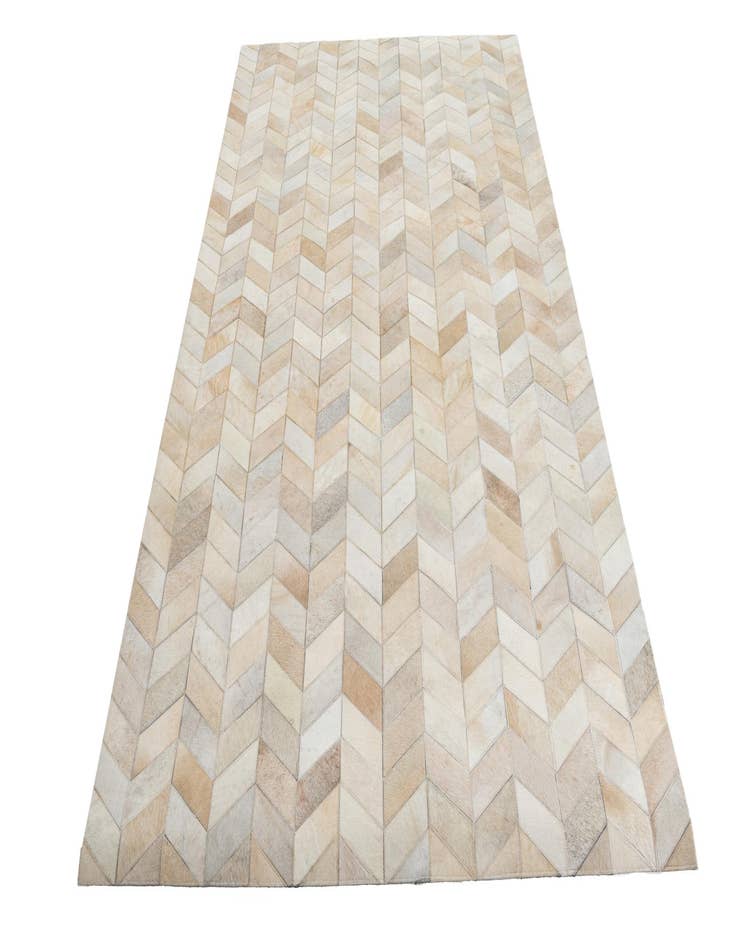 Detail image of 5' x 7' 10 Cowhide Leather Rug