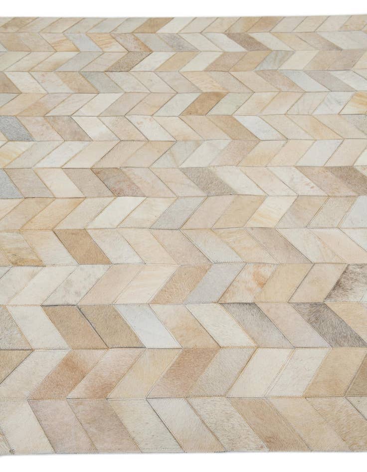 Detail image of 5' x 7' 10 Cowhide Leather Rug