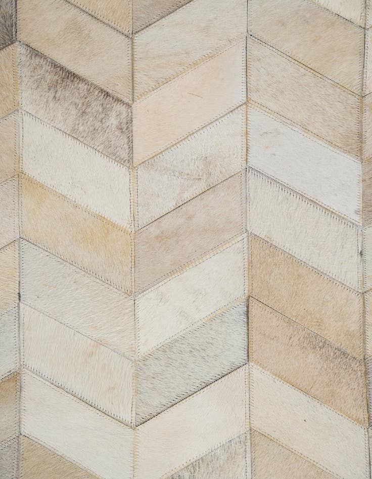 Detail image of 5' x 7' 10 Cowhide Leather Rug