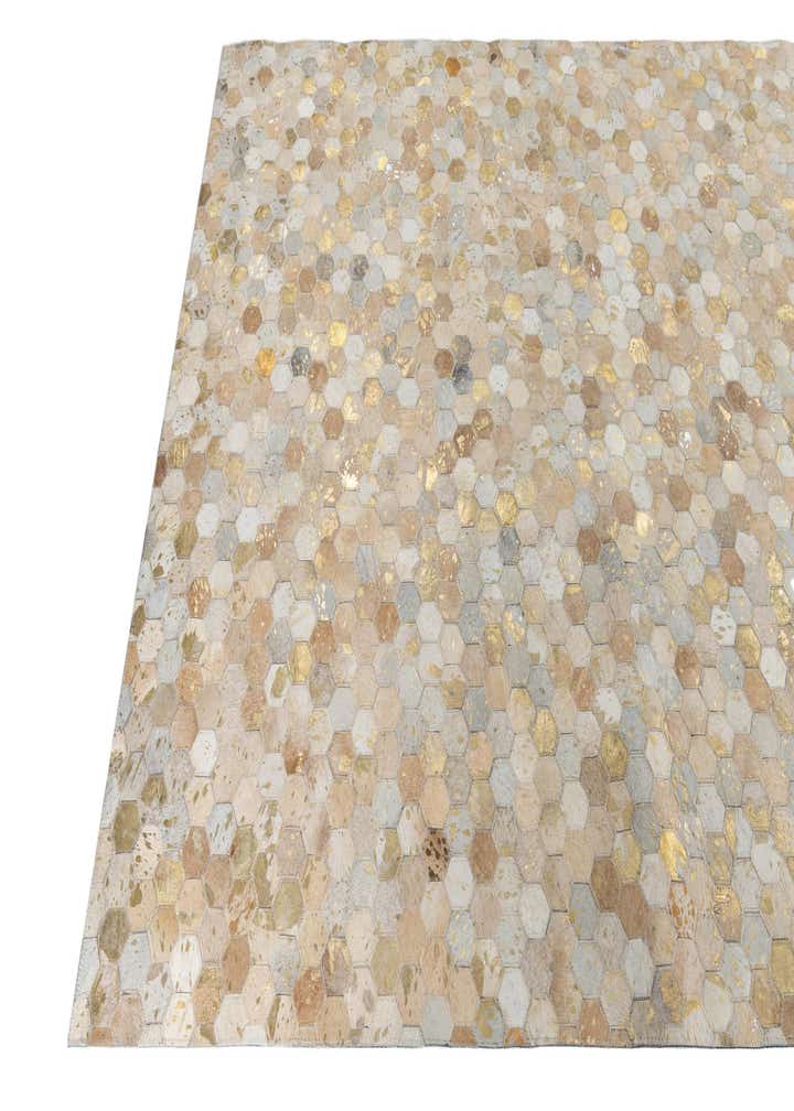 5' x 8' Cowhide Leather Rug