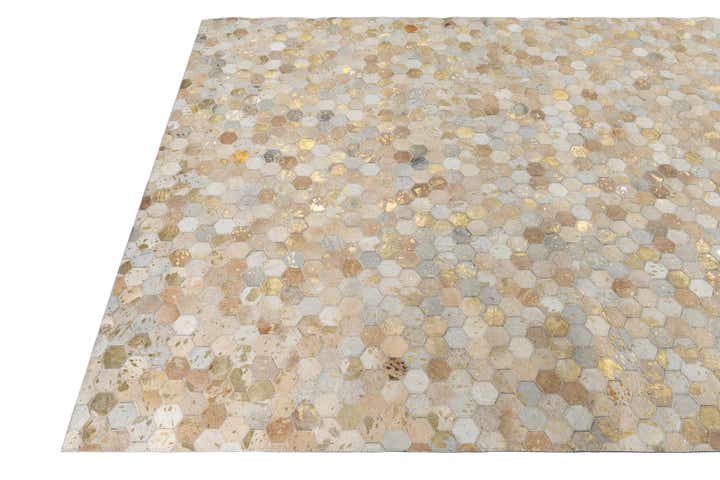 5' x 8' Cowhide Leather Rug