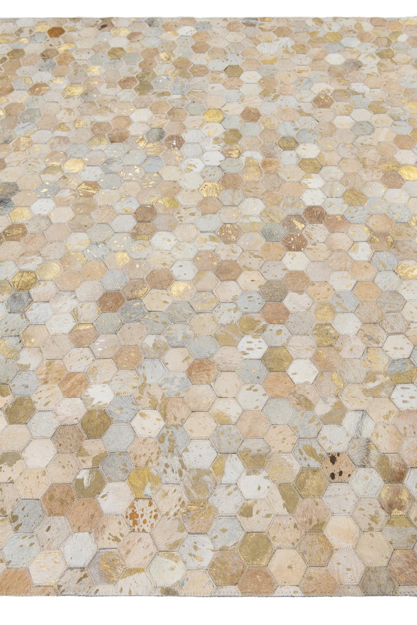5' x 8' Cowhide Leather Rug