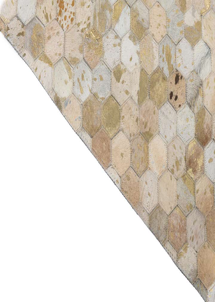 5' x 8' Cowhide Leather Rug