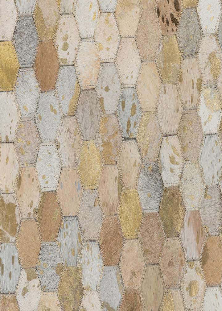 5' x 8' Cowhide Leather Rug