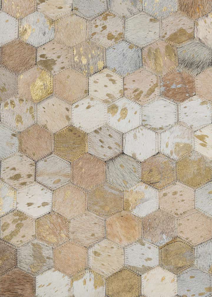 5' x 8' Cowhide Leather Rug