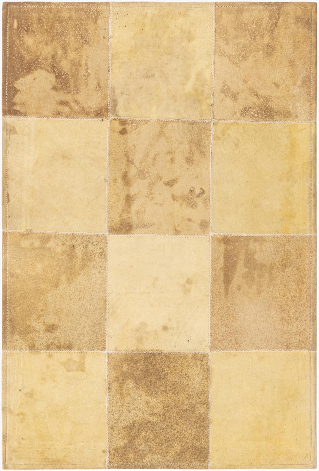 2' 1 x 3' 1 Cowhide Leather Rug