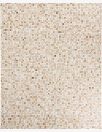 8' x 10' Cowhide Leather Rug