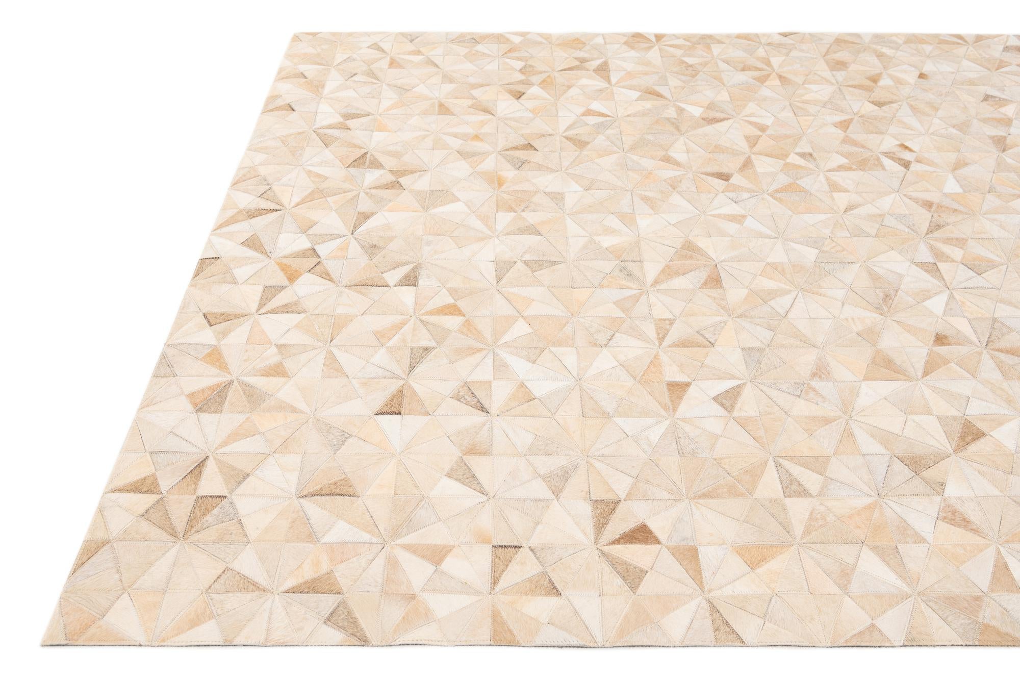 5' 8 x 7' 11 Cowhide Stocks Rug