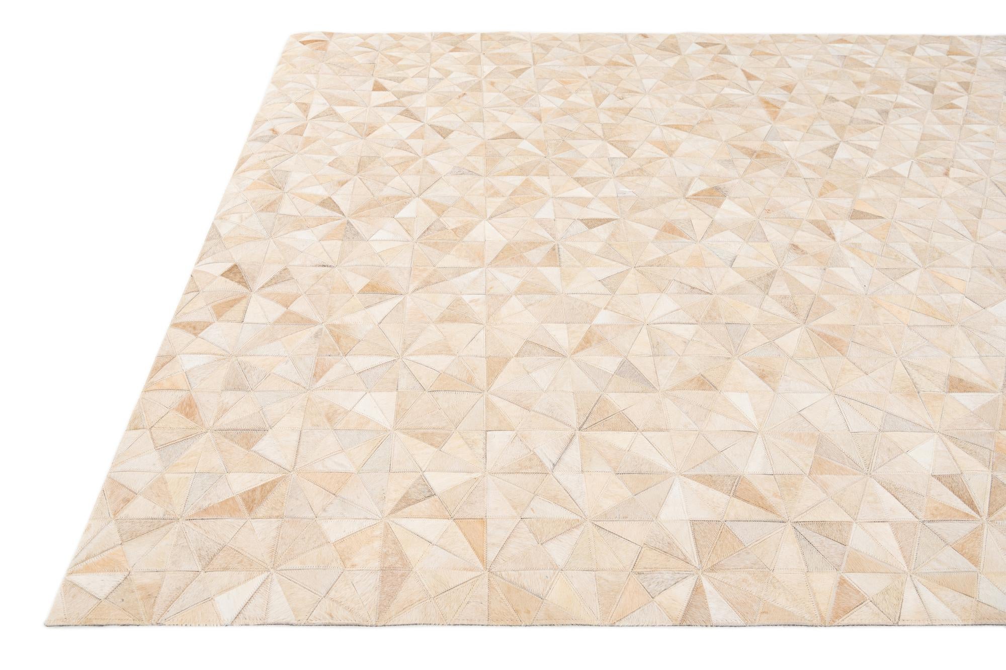 5' 8 x 7' 10 Cowhide Stocks Rug