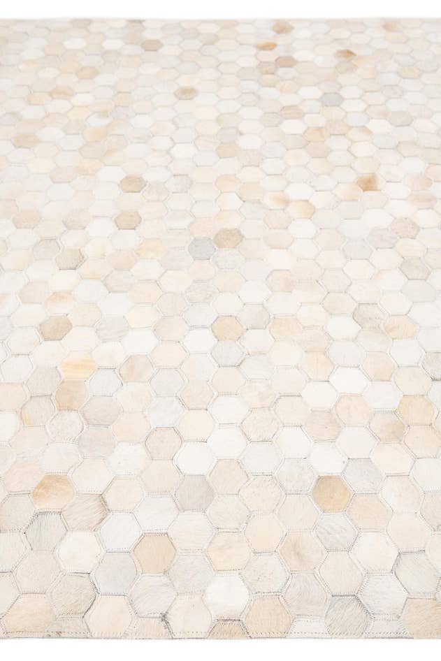 Detail image of 4' 10 x 7' 10 Cowhide Stocks Rug