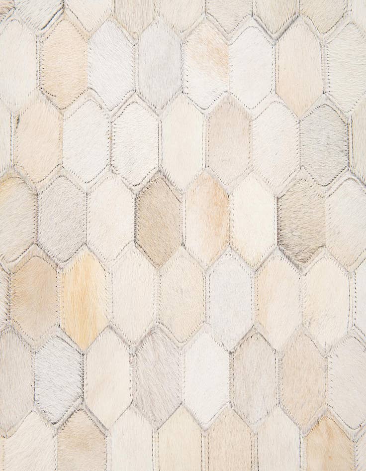 Detail image of 4' 10 x 7' 10 Cowhide Stocks Rug