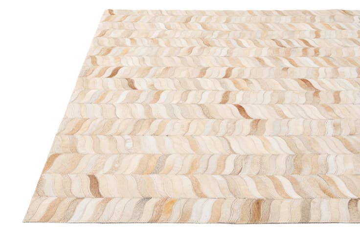 Detail image of 4' x 5' 11 Cowhide Stocks Rug