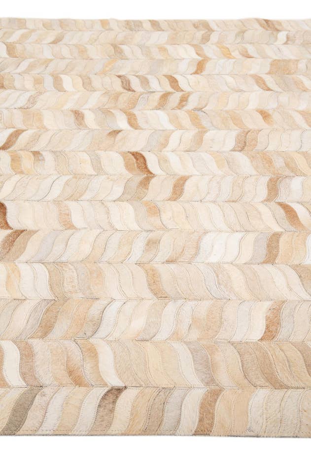 Detail image of 4' x 5' 11 Cowhide Stocks Rug