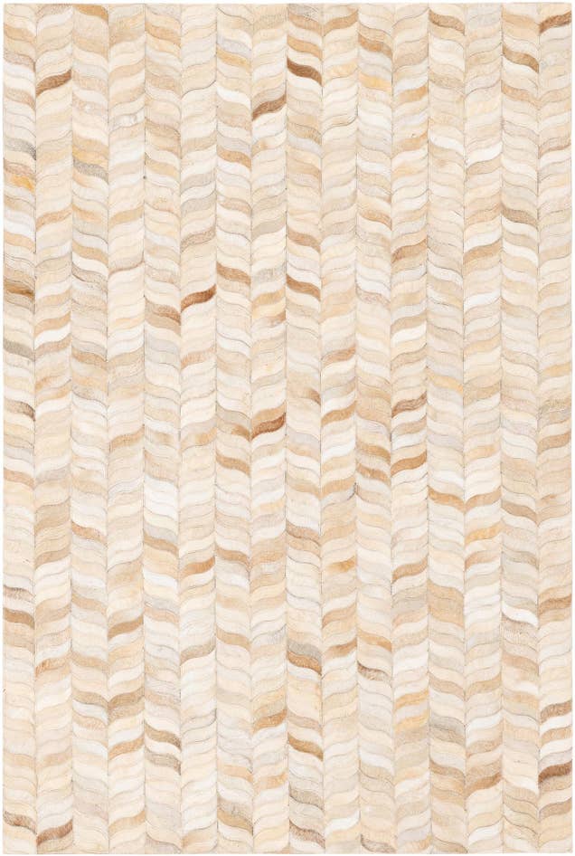 Detail image of 4' x 5' 11 Cowhide Stocks Rug