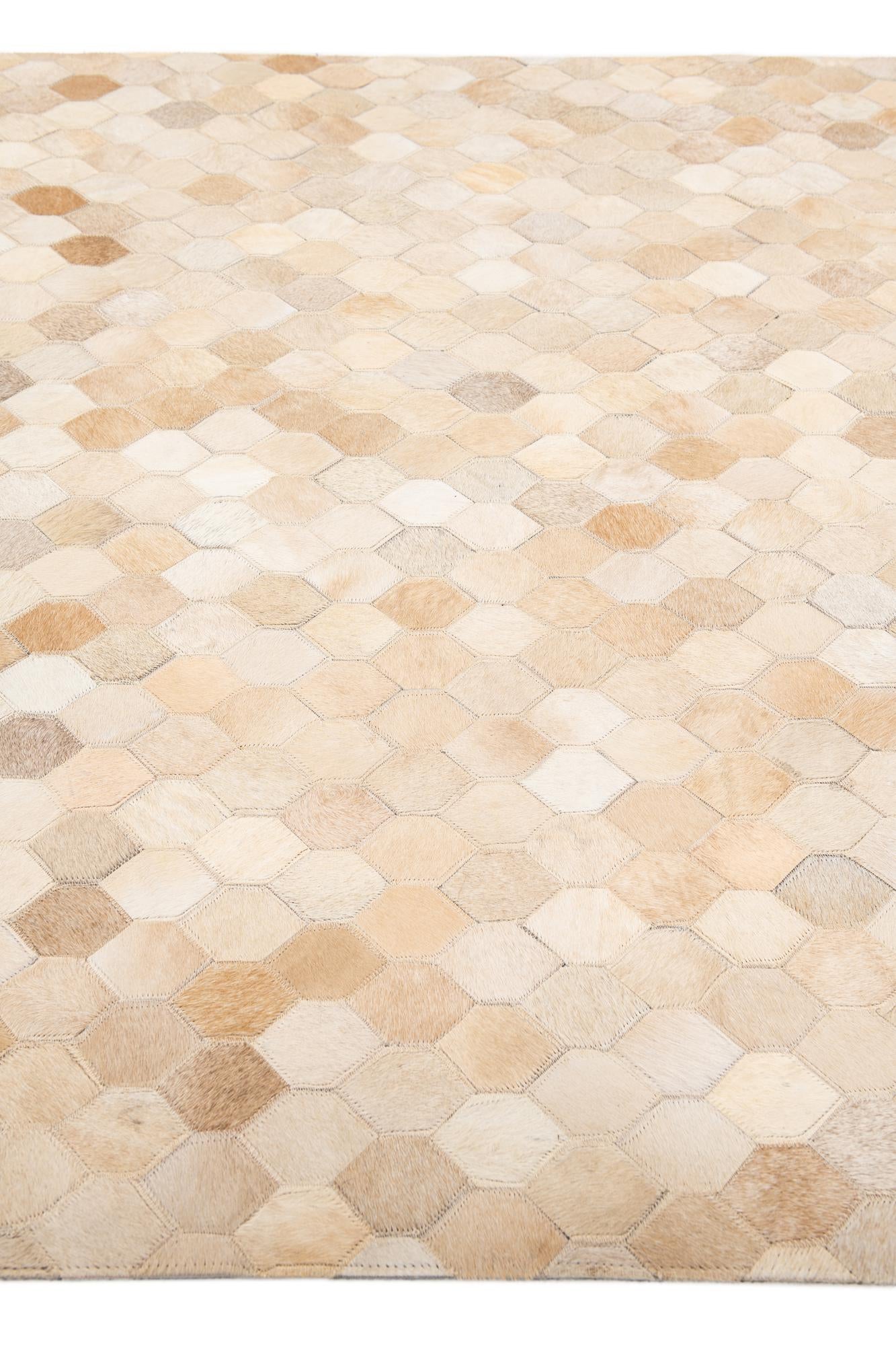 4' x 6' Cowhide Stocks Rug