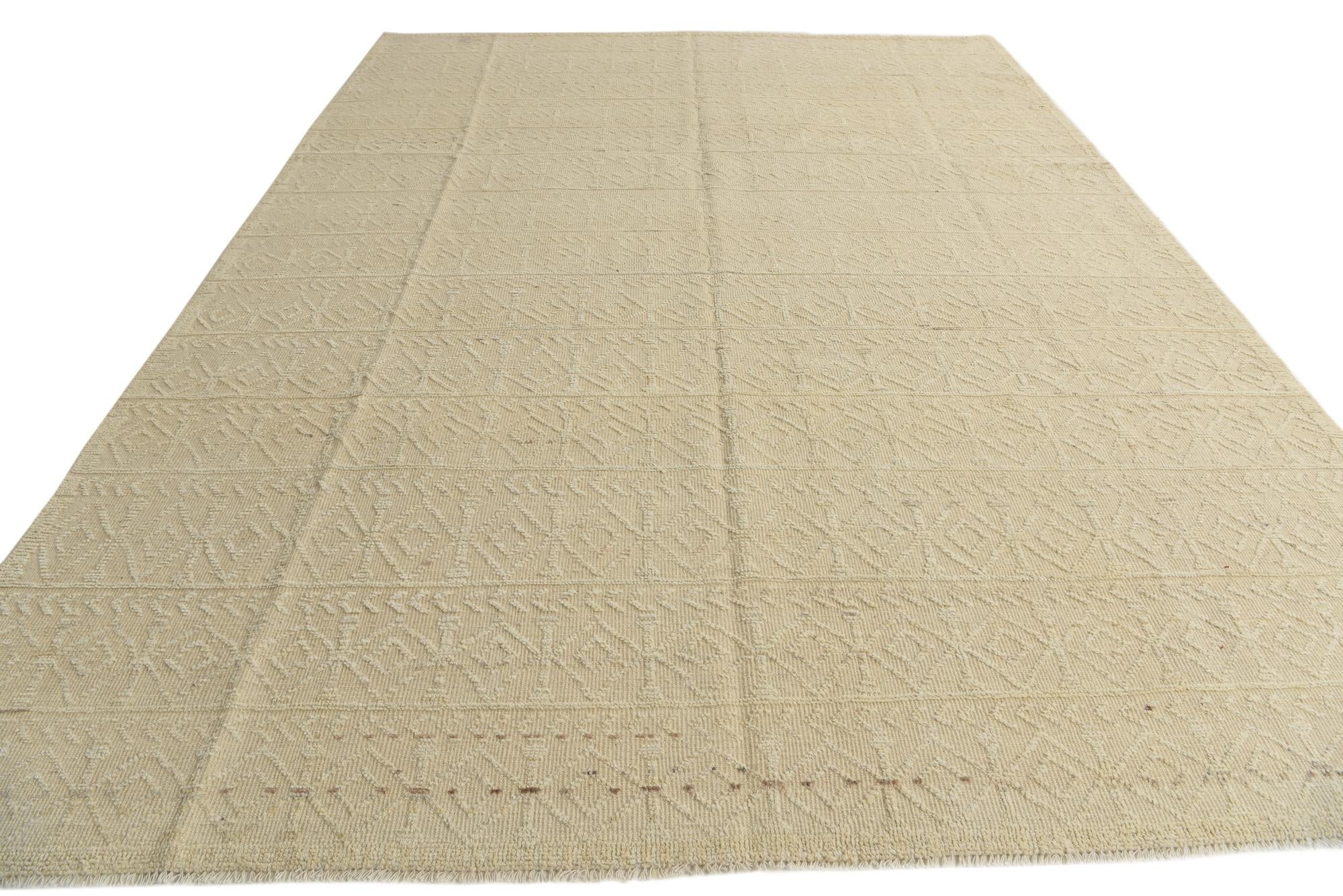 9' 1 x 12' 5 Hand Knotted Darya Wool Rug