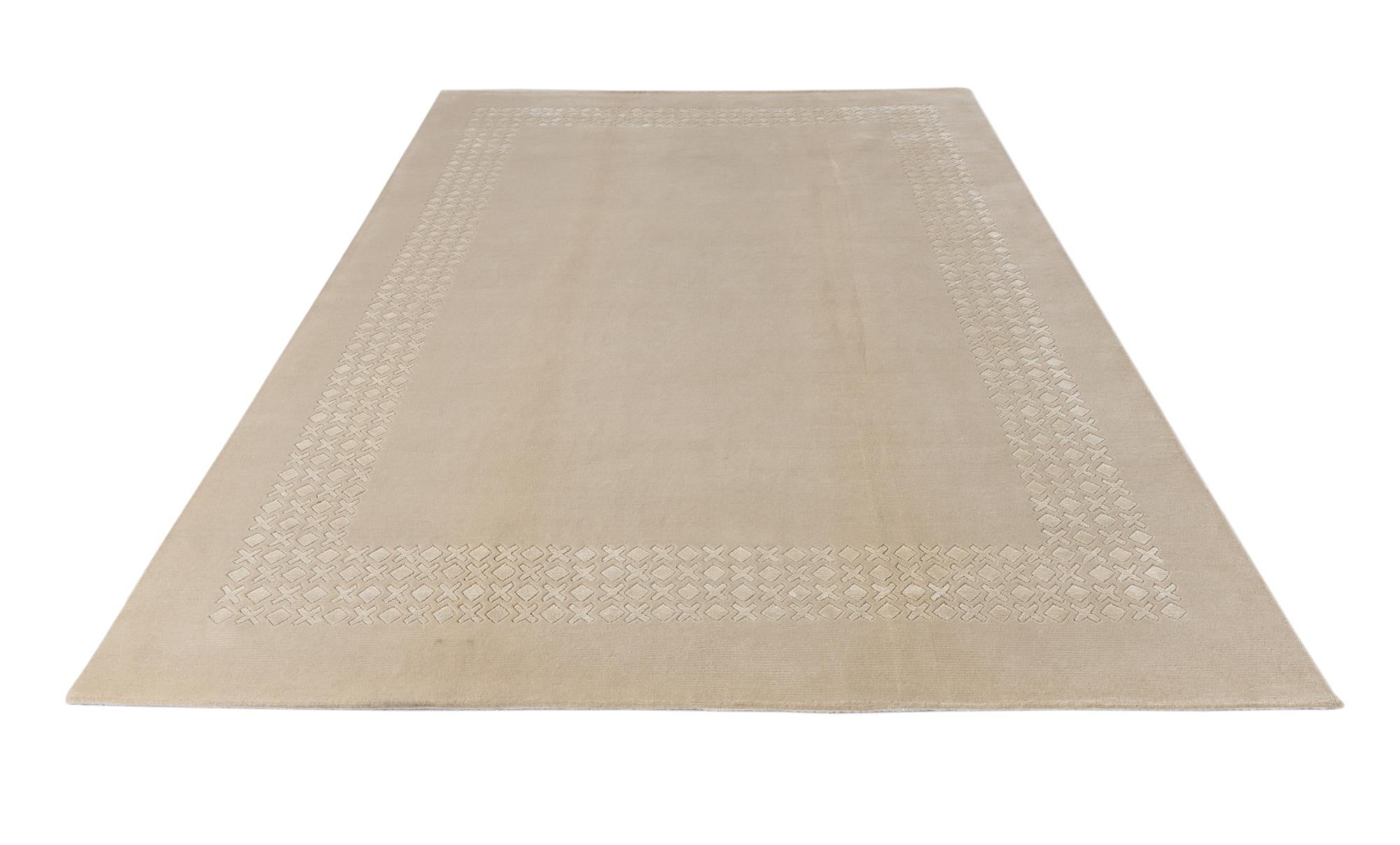 6' 5 x 9' 11 Hand Knotted Darya Wool Rug