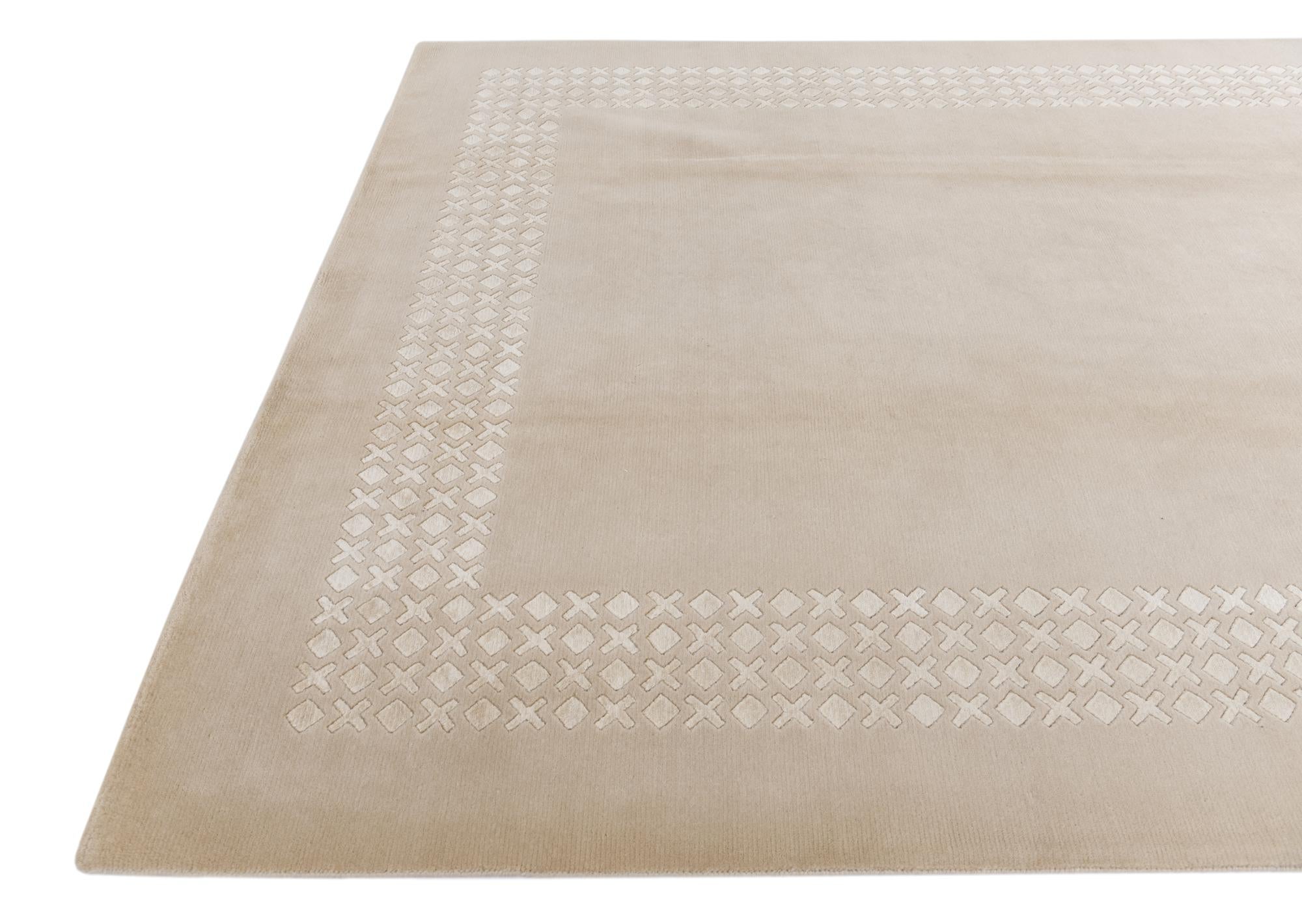 6' 5 x 9' 11 Hand Knotted Darya Wool Rug