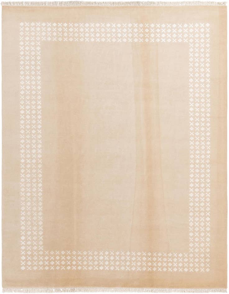 Detail image of 6' 7 x 9' 11 Hand Knotted Darya Wool Rug