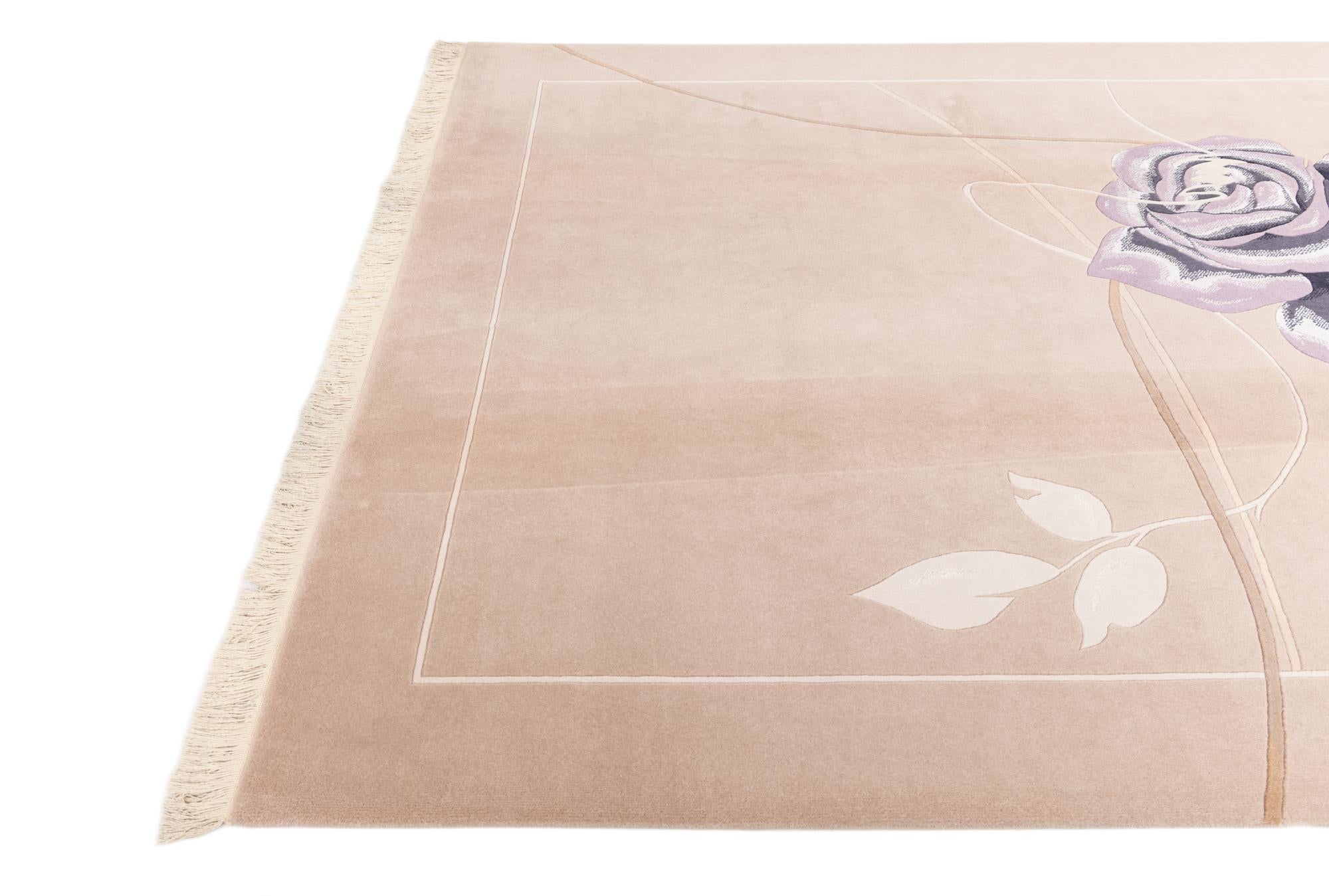 6' 8 x 9' 11 Hand Knotted Darya Wool Rug