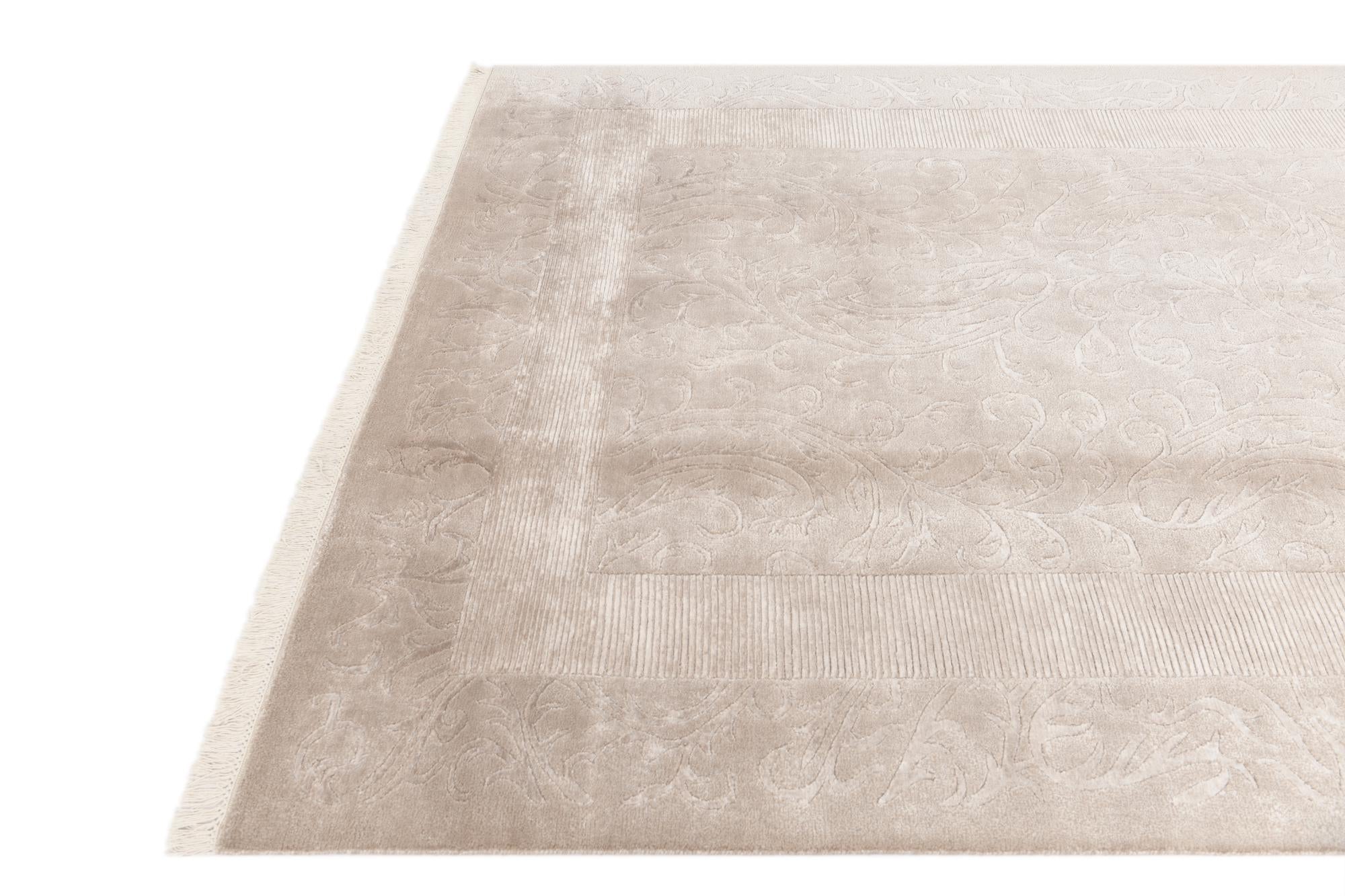 6' 7 x 9' 6 Hand Knotted Darya Wool Rug