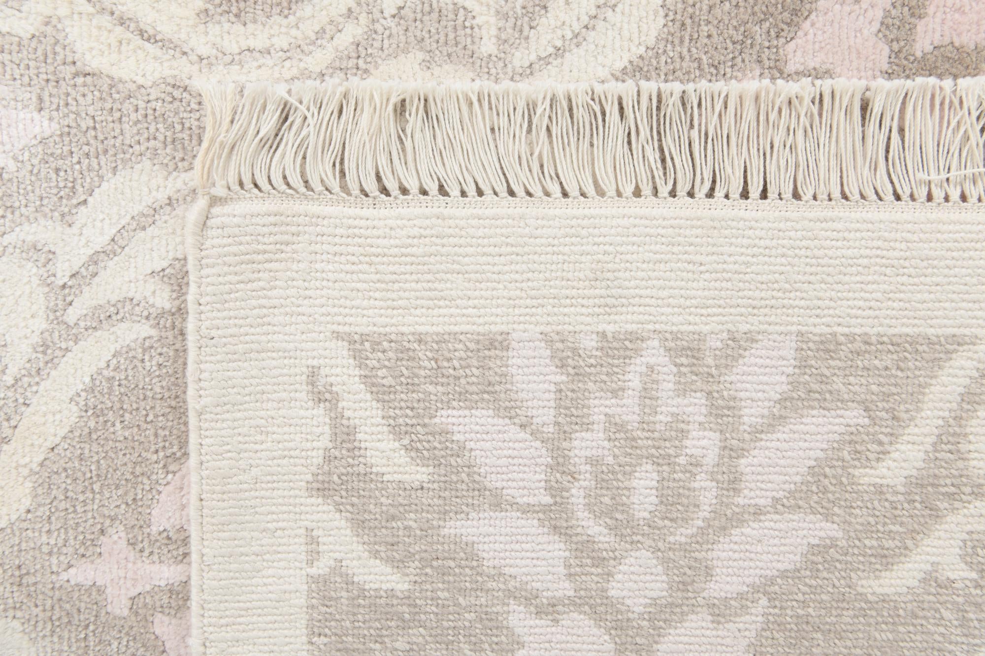 6' 9 x 10' Hand Knotted Darya Wool Rug