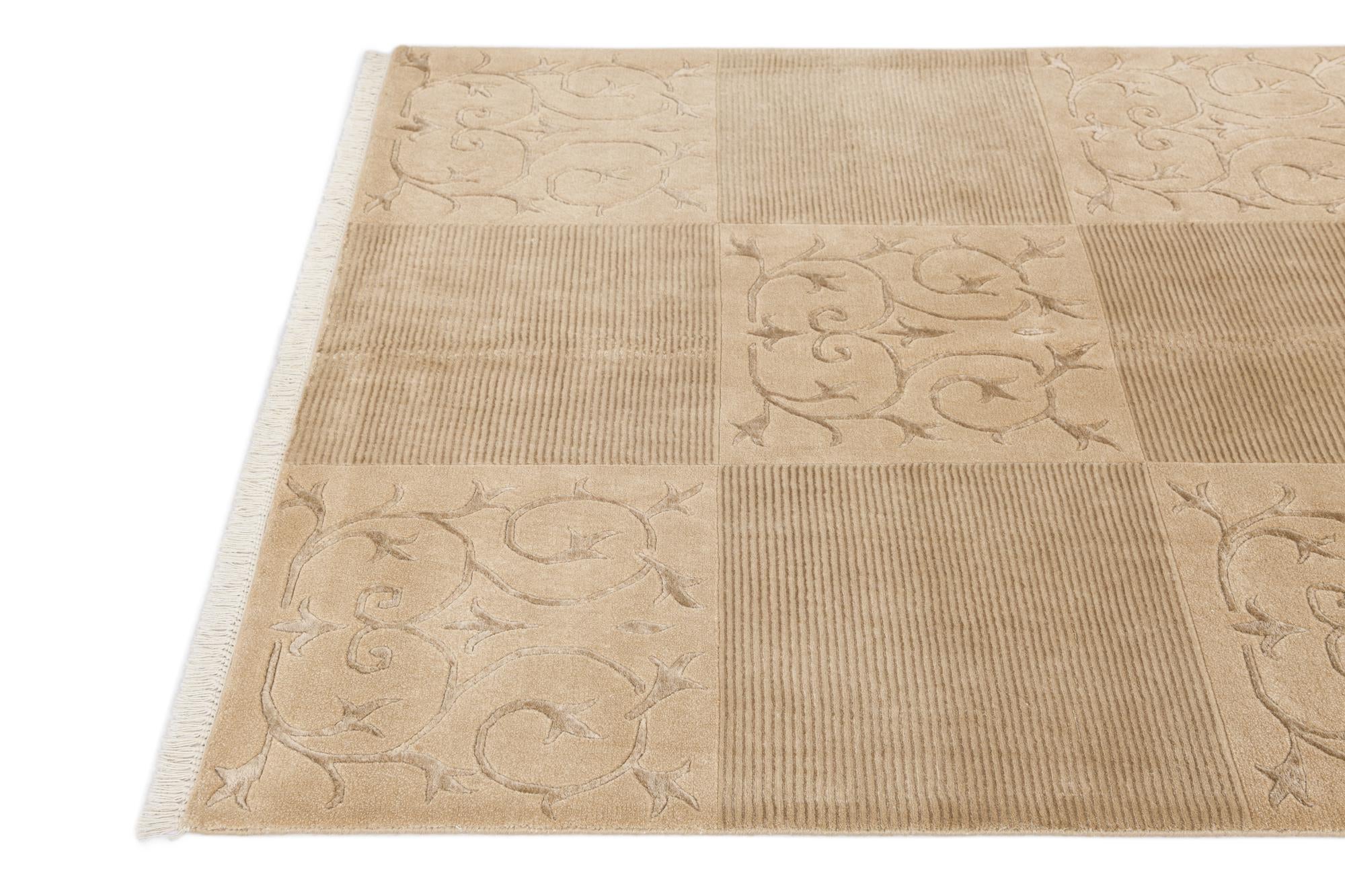 5' x 6' 9 Hand Knotted Darya Wool Rug