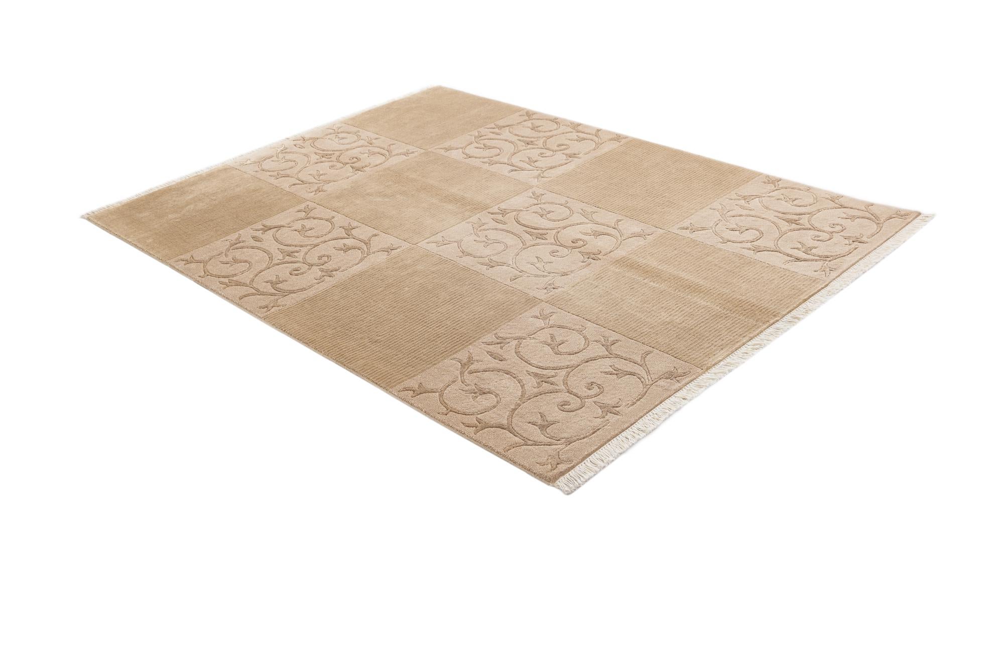 4' 11 x 6' 7 Hand Knotted Darya Wool Rug