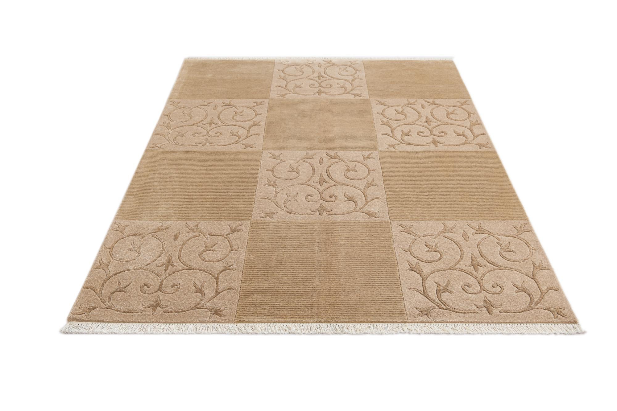4' 11 x 6' 7 Hand Knotted Darya Wool Rug