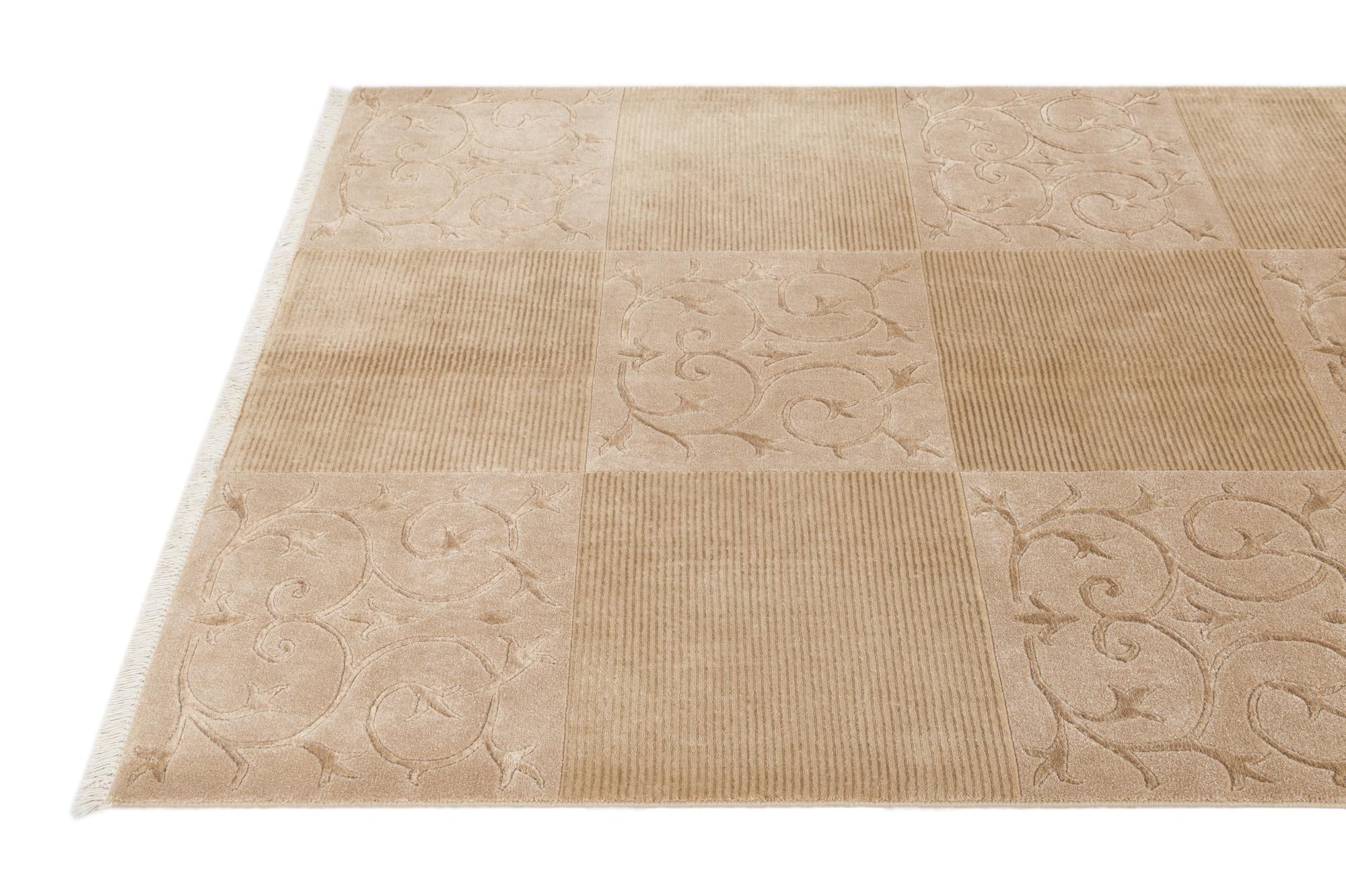 4' 11 x 6' 7 Hand Knotted Darya Wool Rug
